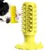 Shenrongtong dog toy teeth grinding toys for brushing the teeth of puppies with jagged bite cock |Dog health needs for veterinary clinic at home animal shop animal shelter Classic sound dog toothbrush (yellow)