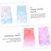 Anneome 50pcs Earrings Headwear Bear Hair Clips Accessories Glittering Head Ties Headdress Diy Gradient - Buy Online on SooperMarket.com