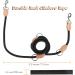 Adjustable 2m Dog Leash - 11mm Thick Nylon Braided Multifunctional Training Lines for Small/Medium/Large Dogs - Black - Buy Online on SooperMarket.com