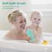 Soft Silicone Body Scrubber Shower Brush - Double-Sided Massage Bath Brush for All Skin Types - Buy Online on SooperMarket.com