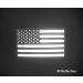 Infrared IR US American Flag Patch Set - Tactical Vest Patches - 2x3.5 - Hook-Fastener Backing - Black - 1 Left + 1 Right - Buy Online on SooperMarket.com