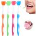 HERCHR Tongue Cleaner & Scraper | Portable Bad Breath Eliminator for Travel | Effective Plastic Tongue Brush - Buy Online on SooperMarket.com