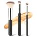 Amaxiu 3 Pcs Foundation Contour Brushes - Foundation Brush & Concealer Brush & Blusher Brush Under Eye Nose Contour Kabuki Brush for Blending Liquid Cream Sculpting Highlighting Mineral Makeup