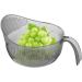 HMLTD Drain Basket - Multi-Purpose Bowl Strainer with Multi Fine Holes | Kitchen Utensils for Rice Tomatoes Soybeans Peppers Apples Grapes Gray - Buy Online on SooperMarket.com