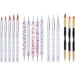 Nail Art Tip Round Flat Painting Drawing Carving Dotting Pen Builder Liner Acrylic Gel UV Polish Tools Painting Drawing Carving Dotting Pen - Buy Online on SooperMarket.com