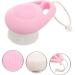 Shop Housoutil Soft Fur Cleansing Makeup Brush Scrubber - Exfoliating Facial Brush for Women - Pink Face Scrubber & Cleanser for Radiant Skin - Buy Online on SooperMarket.com