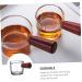 HOMSFOU 3 Pcs Milk Cup Espresso Shot Glass Creamer Mug Clear Cups Milk Creamer Jug Liquid Measuring Cups Turkish Coffee Glass Measuring Cups for Mini Heater Turkey Wood High Borosilicate 8.5X4.5X4.2CMx3pcs As Shownx3pcs - Buy Online on SooperMarket.com