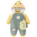 Baby Rompers with Booties Hat Boys Girls Cotton Jumpsuit Infant Winter Outfits Set 3-6 Months 3-6 Months Q