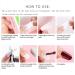 500pcs Natural French Acrylic Fake Nails Art Tips - Transparent False Nails with Box for Women & Girls - Buy Online on SooperMarket.com
