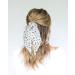 Funlovin Black White Scarf Scrunchie Hair Ribbon Ties Set - Elegant Ponytail Scrunchies with Tails for Women (6pcs) - Buy Online on SooperMarket.com