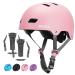 GROTTICO Toddler-Kids-Bike-Skate-Helmet for Boys Girls, Muti-Sport for Scooter Skateboard Helmet, Adjustable for 2-14 Years Older Children Matte Pink M (21.6-22.8inch/55-58cm)