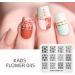 Alexnailart Nail Stamping Printing Plate Template Image Plate Stamper Scraper Flower Pattern Nail Art Decoration DIY Print Manicure Design FL045 - Buy Online on SooperMarket.com