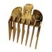 Gold Color Coded Professional Hair Clipper Guards Guides #3170-400 - 1/8 to 1 - Fits Most W Clippers - Buy Online on SooperMarket.com