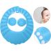 Baby Bathing Hat 6.6in Diameter Kids Shampoo Hat Silicone Ear Shower Hat for Children(Blue) - Buy Online on SooperMarket.com