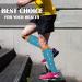Actinput 4 Pairs Compression Stockings for Men & Women - Colorful Support Socks for Sports Travel & Work - Blue S-M - Buy Online on SooperMarket.com