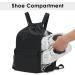 WANDF Drawstring Backpack Sports Gym Bag with Shoes Compartment - Water-Resistant Cinch String Backpack for Men and Women (Large Black) - Buy Online on SooperMarket.com