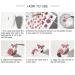 12pcs Flower Nail Art Stickers - Water Decals for Nails - Spring Rose Floral Leaf Designs - Summer Manicure Decoration - Nail Art Supplies - Buy Online on SooperMarket.com