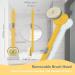 Long Handle Bath Body Brush - PUSCOBSY Yellow Back Scrubber for Shower - Exfoliating & Cleansing Shower Brush - 14 inch - Buy Online on SooperMarket.com
