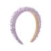 Padded Pearl Headbands 2 Pack - Lavender & Off White Crystal Headbands for Women - Buy Online on SooperMarket.com