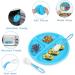 Vicloon Baby Silicone Suction Plates 2Pcs - Non Slip Divided Dishes for Toddler Self Feeding - Blue/Green - Buy Online on SooperMarket.com