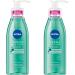Nivea Derma Skin Clear Washing Gel (150 ml) clarifying and cleaning cleanser for impure skin effective cleaning gel with salicylic acid and niacinamide (pack with 2) pack of 2