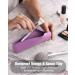 FERYES Travel Makeup Brush Holder L Purple - Portable & Stylish Cosmetic Organizer for Easy Travel - Buy Online on SooperMarket.com