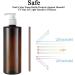 Yalbdopo 2PCS 500ml/17oz Empty Refill Plastic Lotion Cream Black/White Pump Packing Bottles Shampoo Body Washing Shower Gel Storage Holder Container Toiletries Liquid Vial Jars (Brown) - Buy Online on SooperMarket.com