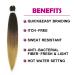 26 Pre-Stretched Braiding Hair 8 Packs | Hot Water Set | Yaki Texture | Itch-Free Synthetic Fiber | Crochet Twist Extensions - 1B/30/27 - Buy Online on SooperMarket.com