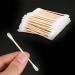 Toruiwa Double-Ended Cotton Swabs - Wooden Sticks for Makeup Removal Ear Cleaning & Wound Care - 100 Pieces - 8.5 x 2 x 7 cm - International Shipping Available - Buy Online on SooperMarket.com