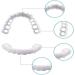 Risely Temporary Whitening Veneers - 2 Pairs of Artificial Teeth for Men & Women | Plug-In Braces & Lightening Dentures - Buy Online on SooperMarket.com