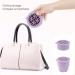 Foldable Silicone Makeup Brush Cleaning Mat & Hanging Drying Net - Compact Efficient Organizer in Purple | Multi-Purpose Beauty Tool for Easy Storage - Buy Online on SooperMarket.com