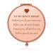 Bonus Sister Gift Unbiological Sister Inspirational Graduation Gift for Sister in Law Stepsister Gifts Travel Compact Pocket Mirror for Bonus Sister Best Friend Encouragement Birthday Wedding Gift
