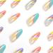 Buy Justotry 24-Piece Multi-Colored Almond & French Artificial Nails | Press-On Acrylic Fingernails for Women - Rainbow Swirl Design - Buy Online on SooperMarket.com