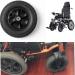 Wheelchair Front Wheel 2Pcs Front Wheel Disabled Wheelchair Solid Spare Tire 8Inch Replacement Wheels for Walker Power Wheelchair Accessory - Buy Online on SooperMarket.com