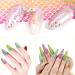 Kalolary Mermaid Nail Foil Transfer Stickers - Holographic Gradient Fish Scales Nail Decals for Women - 10 Sheets - Buy Online on SooperMarket.com