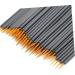 WOONEKY 100pcs Eyeliner Eye Makeup Makeupset Eye Makeup Brushes Eyeshadow Liner Brush Orange 15cmX10cm Orange - Buy Online on SooperMarket.com
