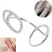 Fingernail Rings Women Exquisite Fashionable Finger Nail Cover Rings Nail Art Decoration Finger Nail Rings Vintage Nail Cover Rings Index Finger Nail Jewelry Decorations Ornament for(3043 Platinum) - Buy Online on SooperMarket.com