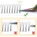 Pre Made 3D-0.07D 15mm Long Stem Fan Eyelash Extensions - Russian Volume Lashes - C/D Curl - 1 Count - Buy Online on SooperMarket.com