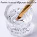 Fiezkaa 2pcs Clear Glass Dappen Dish Set for Acrylic Nails - Nail Monomer Liquid Bowl & Powder Holder - Acrylic Jar for Nail Art Manicure - Buy Online on SooperMarket.com