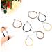 24 Pieces Stretch rope hair hooks pill hair hooks double hook hair rope hair coiffure hooks Ponytail Hooks Elastic Bands Hair Styling Hair Bungee Cords With Hooks Elastic Black + Coffee + Apricot - Buy Online on SooperMarket.com