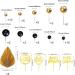 58pcs Black and Gold Balls Cake Toppers Decorations Gold Cake Decorations Black and Gold Ball Cake Decorations Gold Cake Topper Decorations Palm Leaf Cake Toppers Birthday Cake Decorations for Party. - Buy Online on SooperMarket.com