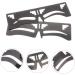 Anneome Stainless 2pcs Clear Ruler Eyebrow Guide Stencil Brow Makeup Supplies Measuring Tool Eyebrow Shape Metal Stainless Steel - Buy Online on SooperMarket.com