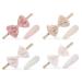 Capsing 8 pieces of front belts baby girls with headgear hair clips 4 elastic grinding turban hair band 4 baby girls hair clips clips
