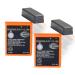 2 Pack BA223030 3.6V 2100mAh HBC Remote Control Rechargeable Battery for Crane Remote Control