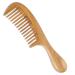 Onedor Handmade 100% Natural Green Sandalwood Hair Combs - Anti-Static Sandalwood Scent Natural Hair Detangler Wooden Comb (Wide Tooth) Green Sandalwood Wide Tooth