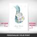 Personalised Rainbow Baby Gifts - DUMBO Elephant Wall Print | New Baby Gift for Birth, Birthday, Christening | Keepsake Nursery Decor - Buy Online on SooperMarket.com