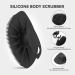 HieerBus Silicone Body Scrubber Flat Shower Brush Gentle Exfoliating and Massage Long Bristles Lathers Well and More Hygienic Than Traditional Loofah 1 Pack (Black) 3rd-black - Buy Online on SooperMarket.com