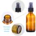 60ml Brown Spray Bottles - Refillable Travel Fine Fog Spray for Hair Cleaning Aromatherapy & Essential Oils - Set of 2 Amber Bottles - Buy Online on SooperMarket.com