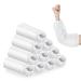 DSLSQD 100 Pieces Arm Sleeves Covers Waterproof PE Oversleeves Covers Plastic Waterproof Oversleeves Protector Covers with Elastic on Cuff Sleeves to Cover Arms Long Arm Protectors 16 * 8.7 Inch White