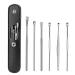 Ear Wax Remover 6 Pcs Premium Stainless Steel Ear Wax Removal Kit Ear Curette Ear Cleaner Tools for Children and Adult Earwax Removal Kit Cleaning Kit with Portable Bag (silver)